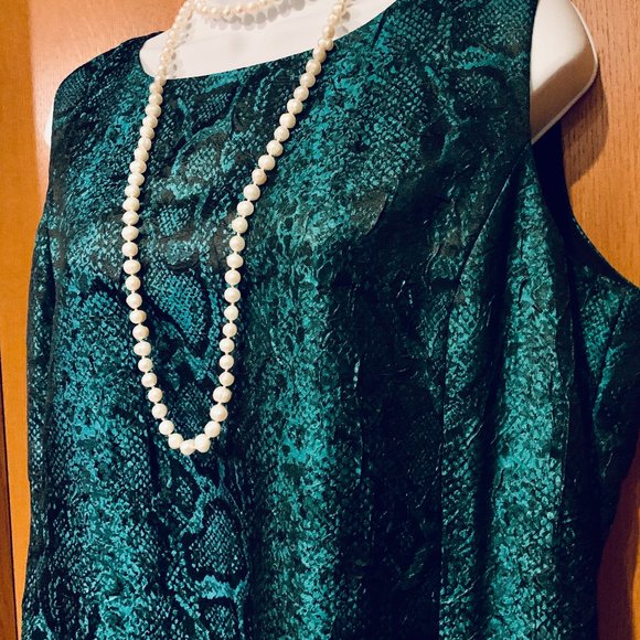 💕Peter Nygard Snakeskin Pattern Cocktail Dress - Picture 3 of 6